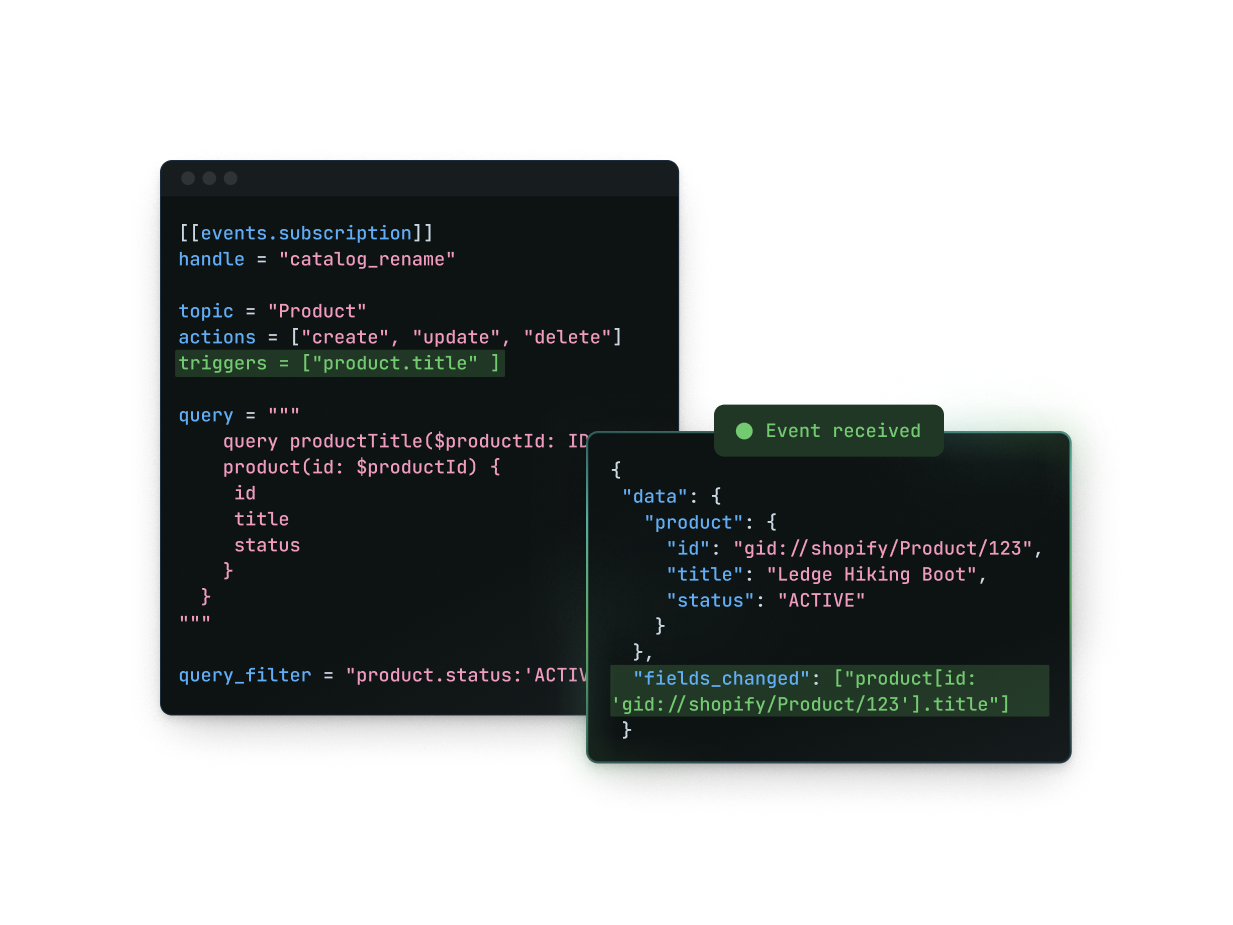Configuring a field-level webhook trigger